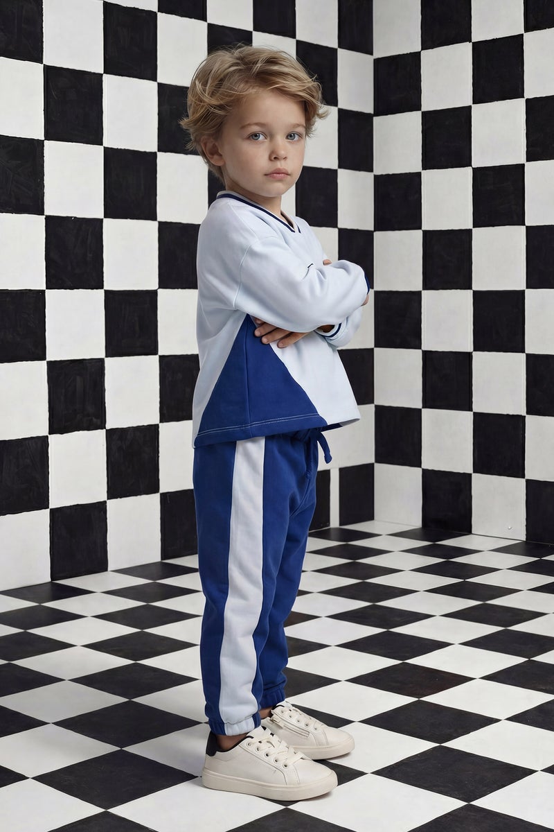 ديفاكتو طقم سويت شيرت وبنطلون للرضع - قطعتين - Image 3